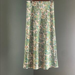 LOFT Petite Vibrant Patterned Skirt